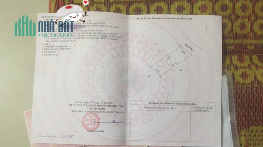 CHÍNH CHỦ CẦN BÁN Lô Đất Cẩm Xuyên - Hà Tĩnh