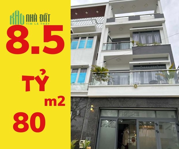 PHỐ LIỀN KỀ - MỚI HIỆN ĐẠI, KDC Green Riverside, 80m2, 4 tầng, Giá 8.5 Tỷ, full nội thất