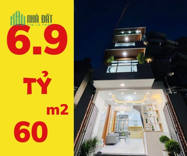 PHỐ LIỀN KỀ - MỚI HIỆN ĐẠI, 60m2, 4 tầng, Giá 6.9 Tỷ, full nội thất cao cấp