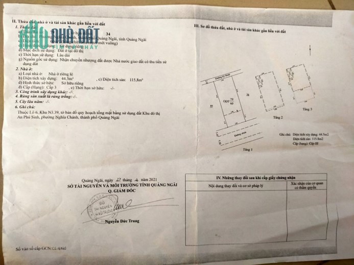 CHÍNH CHỦ CẦN BÁN GẤP CĂN NHÀ ĐẸP TẠI PHƯỜNG NGHĨA CHÁNH - TP. QUẢNG NGÃI - TỈNH QUẢNG NGÃI