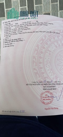 Bán gấp nền góc 2 mặt tiền 311m2 sổ hồng 100%thổ cư tại Mỹ Hạnh Bắc,Đức Hòa,Long An