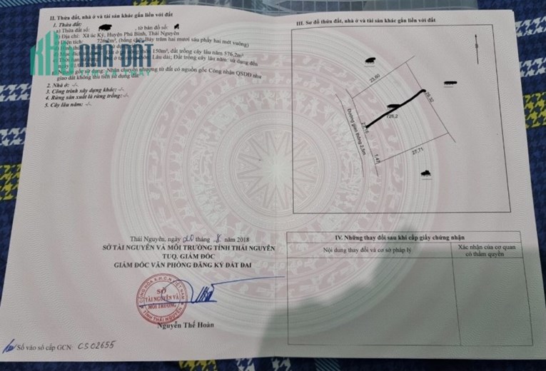 CHÍNH CHỦ CẦN BÁN LÔ ĐẤT TẬN HƠN 1700M TẠI XÃ ÚC KÌ PHÚ BÌNH THÁI NGUYÊN MÀ GIÁ CÓ HƠN 900TR. ĐẤT