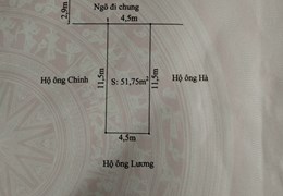 Bán lô đất 51.75m2 mặt ngõ Đằng Hải, giá 36.5tr/m2