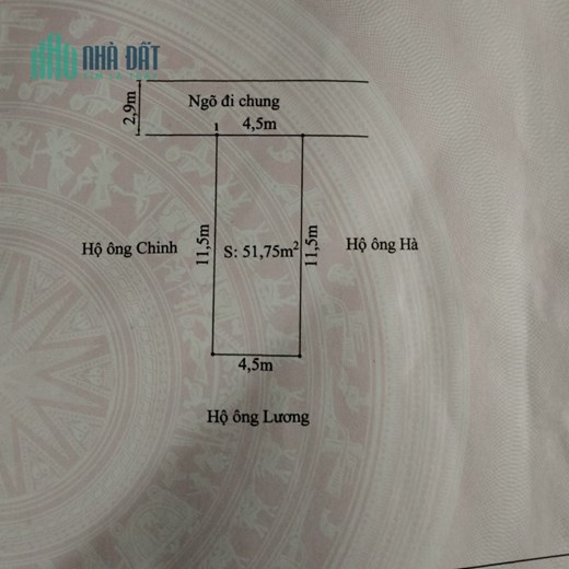 Bán lô đất 51.75m2 mặt ngõ Đằng Hải, giá 36.5tr/m2