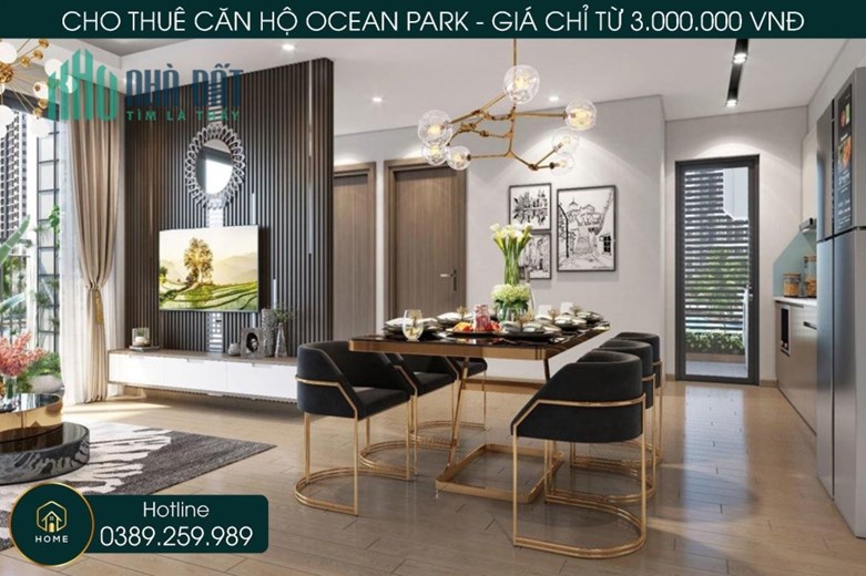 CHO THUÊ CHUNG CƯ OCEAN PARK, LIÊN HỆ 0389.259.989
