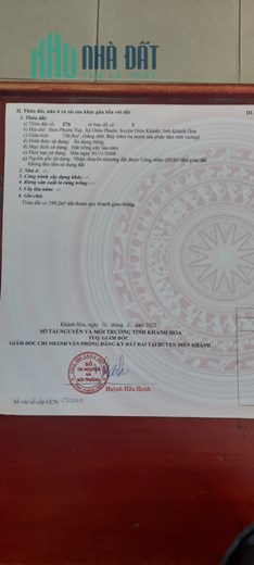 CHÍNH CHỦ CẦN BÁN LÔ ĐẤT ĐẸP thôn Phước Tuy, xã Diên Phước huyện Diên Khánh, tỉnh Khánh Hòa.