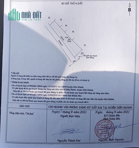 CHÍNH CHỦ CẦN BÁN LÔ ĐẤT ĐẸP thôn Phước Tuy, xã Diên Phước huyện Diên Khánh, tỉnh Khánh Hòa.