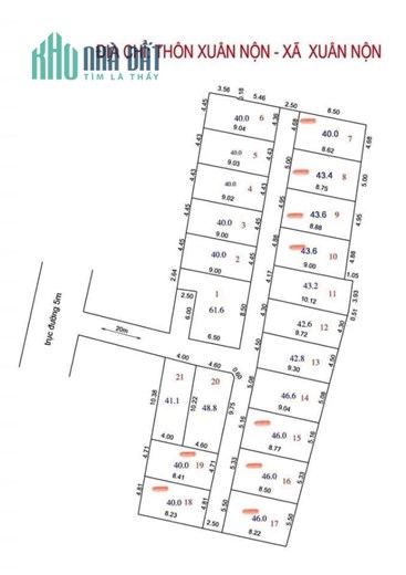 Bán các lô đất phân lô Xuân Nộn, Đông Anh, ô tô vào đất, hơn 10m ra đường ô tô tránh.