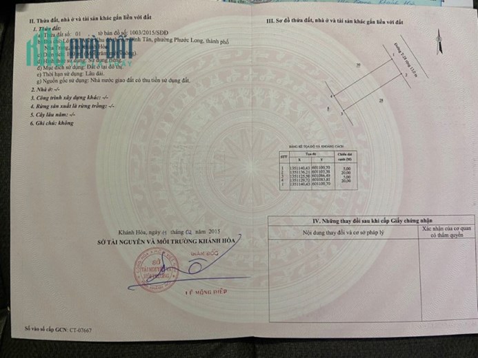 SỞ HỮU NGAY LÔ ĐẤT ĐẸP TIỀM NĂNG TẠI TP Nha Trang, tỉnh Khánh Hòa