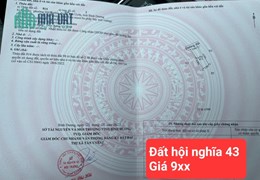 Chính chủ cần bán 6 lô đất Hội Nghĩa dt 83 m có 50 m thổ cư mỗi lô.