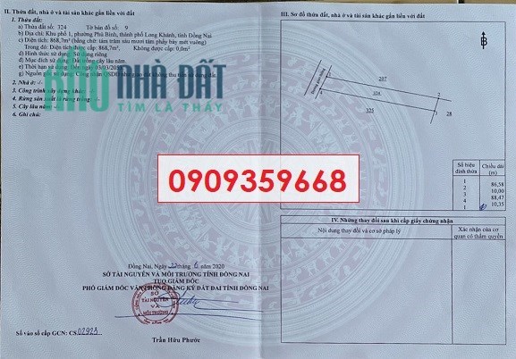 💥Chính chủ bán đất tại Khu Phố 1, Phường Phú Bình, TP.Long Khánh, Đồng Nai, 11 tỷ; 0909359668