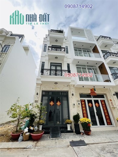 Bảo Yến Residence MTKD Tô Hiệu, gần chợ Cây Keo, nhà xây 1 trệt 3 lầu, 4,5x18m, sổ riêng