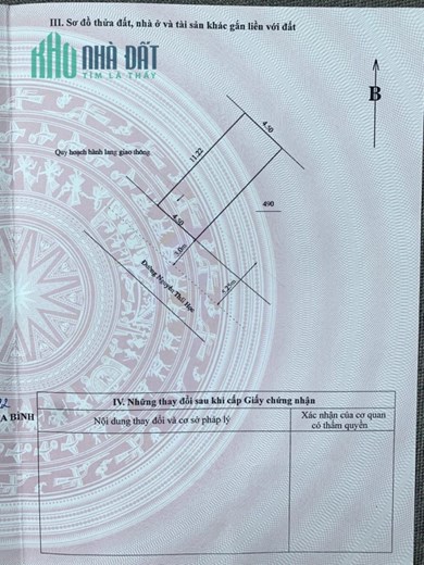 Cần bán lô đất 50,5m2, đường Nguyễn Thái Học, Đồng Tiến, Hòa Bình
