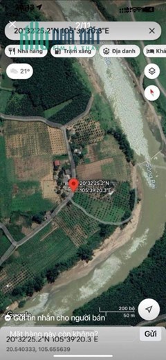 Siêu phẩm bám sông Bôi cực đẹp có tổng diện tích 3551m2 trong đó có 2110m2 thổ cư, giá chỉ 800k/m