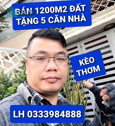Kèo Thơm Mua 1200m2 Đất tặng 5 Căn Nhà Nguyễn Ảnh Thủ Q12