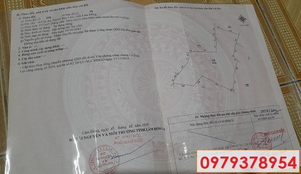 💥Chính chủ bán lô đất 5,5 sào tại thôn 5 Lộc An, Bảo Lâm, Lâm Đồng; 420tr/sào; 0979378954
