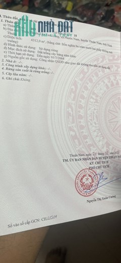 Sở Hữu Ngay Lô Đất Vị Trí Đắc Địa Tại Xã Phước Nam, Thuận Nam, Ninh Thuận