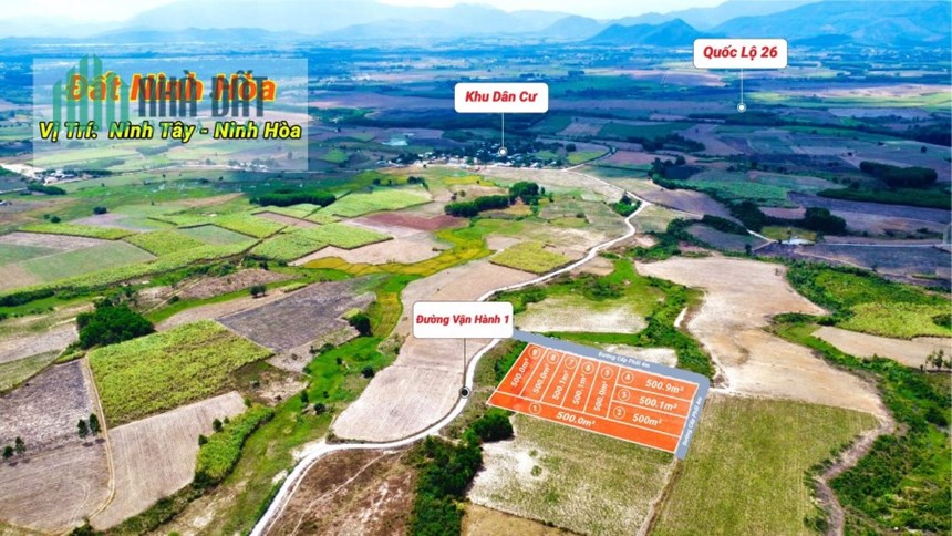 Bán Đất Giá Rẻ Ninh Tây Ninh Hòa CHỉ 150tr