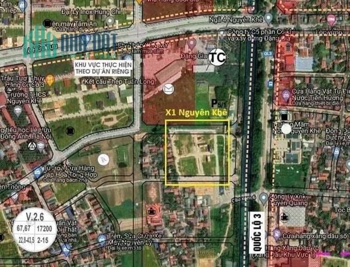 chủ cắt lỗ 15-18 giá lô đất đấu giá X1 Nguyên Khê cạnh quốc lô 3 cực víp giá chỉ 5xtr/m2