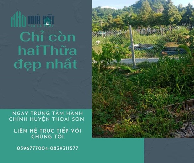 cần bán 3 nền thổ cư đẹp ,mặt tiền đường  Trung Tâm Thị Trấn Núi Sập An Giang