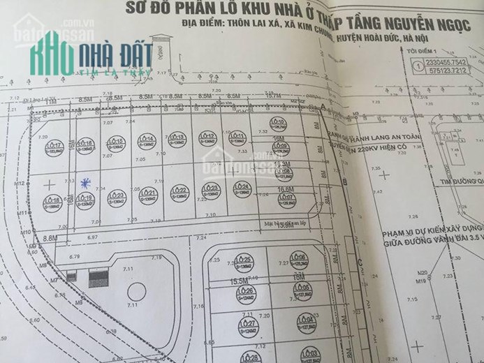Bán biệt thự nhà phố ngã tư kinh doanh mặt đường 32 và 3,5 khu Nguyễn Ngọc Lai Xá. Huyện Hoài Đức -