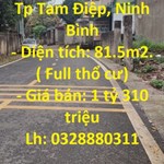 Sở Hữu Ngay Lô Đất Vị Trí Đắc Địa Tại Phường Bắc Sơn, Tp Tam Điệp, Ninh Bình