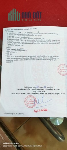 BÁN NHÀ Ở KHU PHỐ BÌNH ĐƯỜNG 3 – P. AN BÌNH – DĨ AN – BÌNH DƯƠNG
