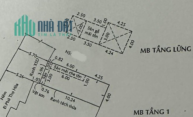 Bán nhà HXT đường Phú Thọ Hoà, Tân Phú, 44m2, 4x11, chỉ 3.9 tỷ TL chính chủ.