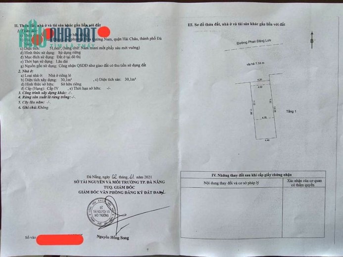 Bán đất tặng nhà mặt tiền Phan Đăng Lưu thuận tiện kd