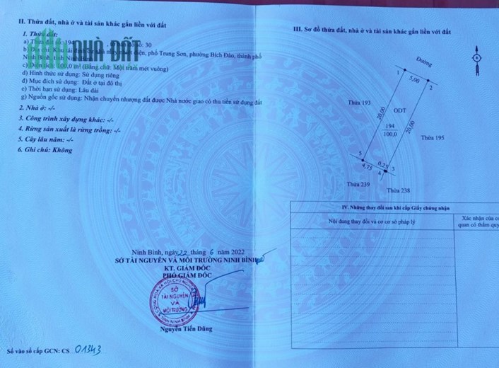 Sở Hữu Ngay Lô Đất Đẹp Vị Trí Đắc Địa Mặt Tiền Đường  Bích Đào, Tp Ninh Bình