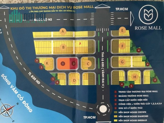 Bán 100m2 thổ cư KDC An Nông 5 Đức Hoà, SHR, 2.7 tỷ. LH:0918222068 và 0938673298