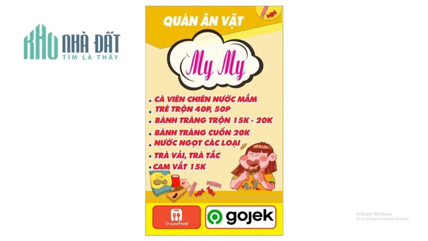 CẦN SANG NHƯỢNG LẠI QUÁN ĂN VẶT