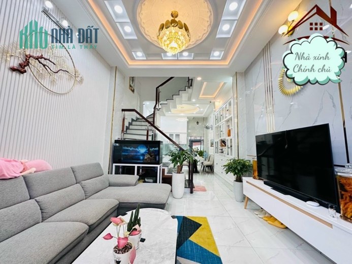 XE HƠI ĐỖ CỬA - LÊ ĐỨC THỌ, P13, GÒ VẤP, 4x14=56, 4 TẦNG, 4 PN - GIÁ 6,8 TỶ.