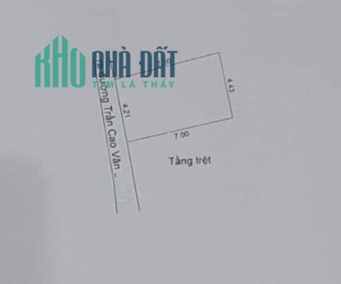.Nhà Trần Cao Vân 1.28 tỷ 30m2 ngang 4.3, C4