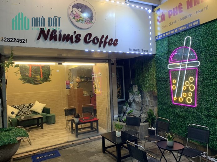 quán cafe 79 hai bà trưng (mặt đường) gần ngã tư lê duẩn cửa nam