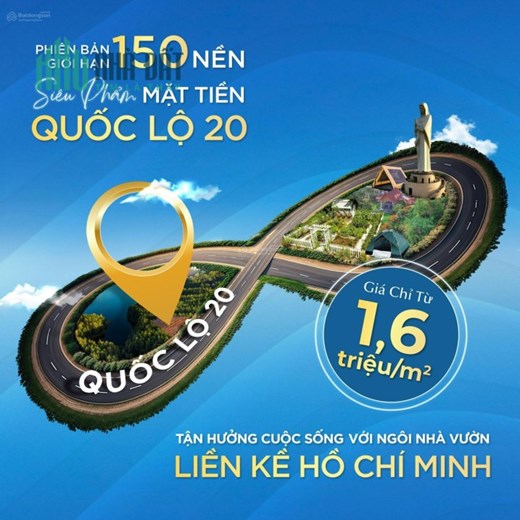Đất mặt tiền Quốc Lộ 20, giá 1,6 triệu/m2, đã có sổ hong tung lo