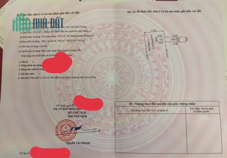 BÁN LÔ ĐẤT ĐẤT ĐẸP CÓ 1-0-2 PHƯỜNG SAO ĐỎ, TP CHÍ LINH, HẢI DƯƠNG -  MUA LÀ THẮNG