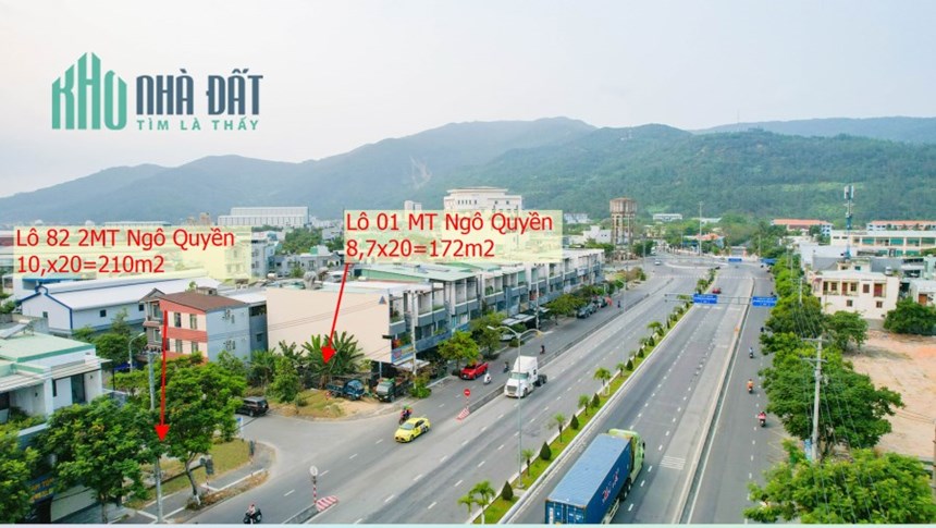 Bán GẤP 4 lô liền kề mặt tiền Ngô Quyền