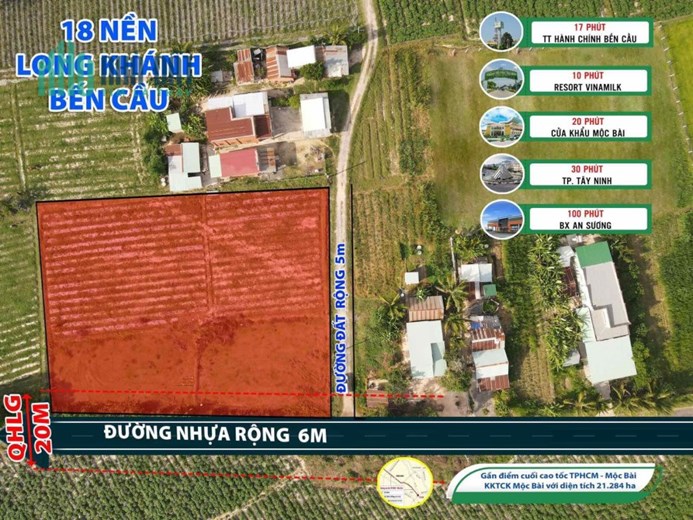 Sở Hữu Ngay Lô Đất Vị Trí Siêu Đẹp – Giá Cực Rẻ Tại Long Khánh, Bến Cầu.