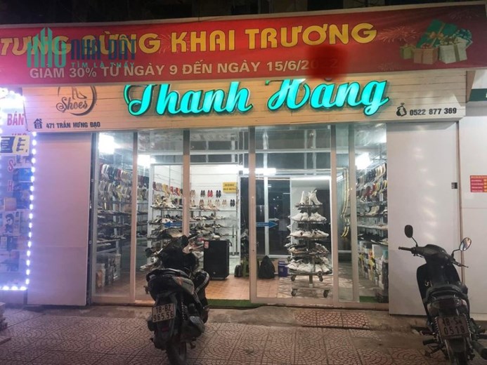 SANG NHƯỢNG MẶT BẰNG SHOP GIẦY DÉP 471 TRẦN HƯNG ĐẠO KÉO DÀI – PHƯỜNG BÀ TRIỆU – THÀNH PHỐ NAM ĐỊNH