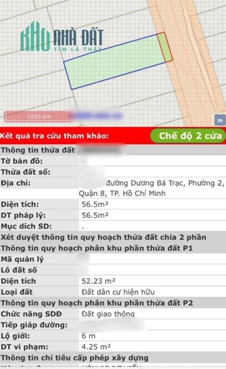 Nhà bán HXH đường Dương Bá Trạc P2Q8. Giá 5 tỷ 990 Bớt lộc
