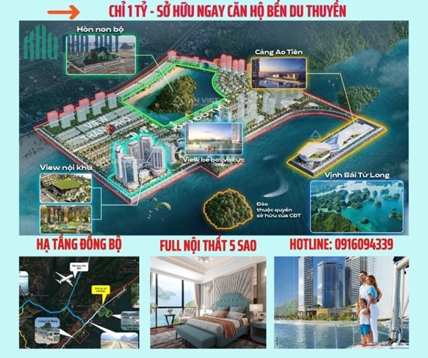 🔥 Căn hộ bên Vịnh du thuyền chỉ hơn 1 tỷ. Mua ngay kẻo lỡ Quý Anh chị ơi 🔥