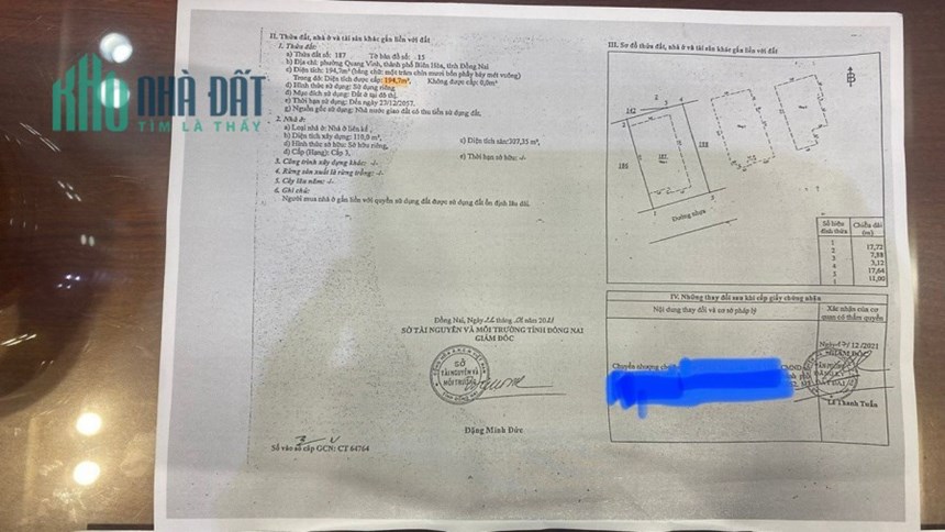 Chính chủ cần Bán biệt thự D2 (đã hoàn thiện) khu dân cư Quang Vinh, TP Biên Hòa, Đồng Nai