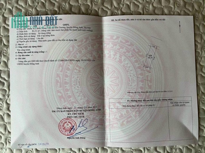 BÁN ĐẤT ĐẤU GIÁ X5 TRUNG OAI TIÊN DƯƠNG ĐÔNG ANH KINH DOANH ĐƯỜNG NHỰA 10M CÓ VỈA HÈ