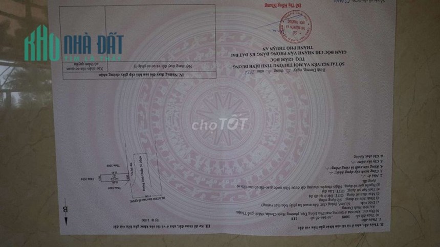 Chính Chủ bán đất nền dự án mặt tiền đường Bình Chuẩn 36 Phường Bình Chuẩn, Thành phố Thuận An,