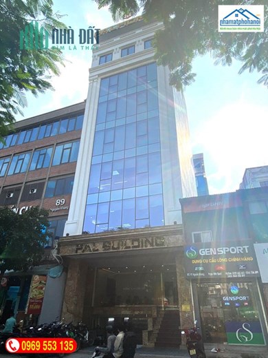 Cho Thuê Tòa Văn Phòng 9 Tầng Mặt Phố Nguyễn Khang. DT 120m2. Mt 8m.Giá 8000USD
