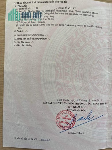 Sở Hữu Ngay Lô Đất Vị Trí Đẹp – Giá Siêu Rẻ Tại TP Phan Rang – Tháp Chàm