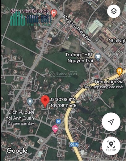 CHÍNH CHỦ BÁN ĐẤT THỔ CƯ,MẶT TIỀN 8M,GẦN CHỢ,GẦN QUẢNG TRƯỜNG TẠI NINH HIỆP,GIÁ 1,35 TỶ,RẺ 200TR.