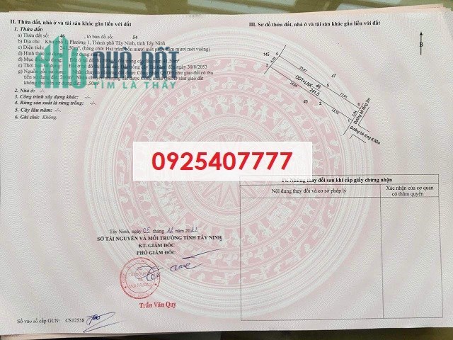 ⭐Chính chủ bán nhà, đất tại Hẻm 27 đường Trần Hưng Đạo, P.1, TP.Tây Ninh; 2,25 tỷ; 0925407777