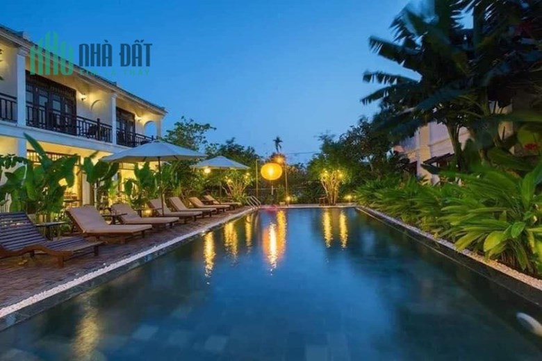 Village nghỉ dưỡng Hội An 5100m2, 14 phòng đang KD
